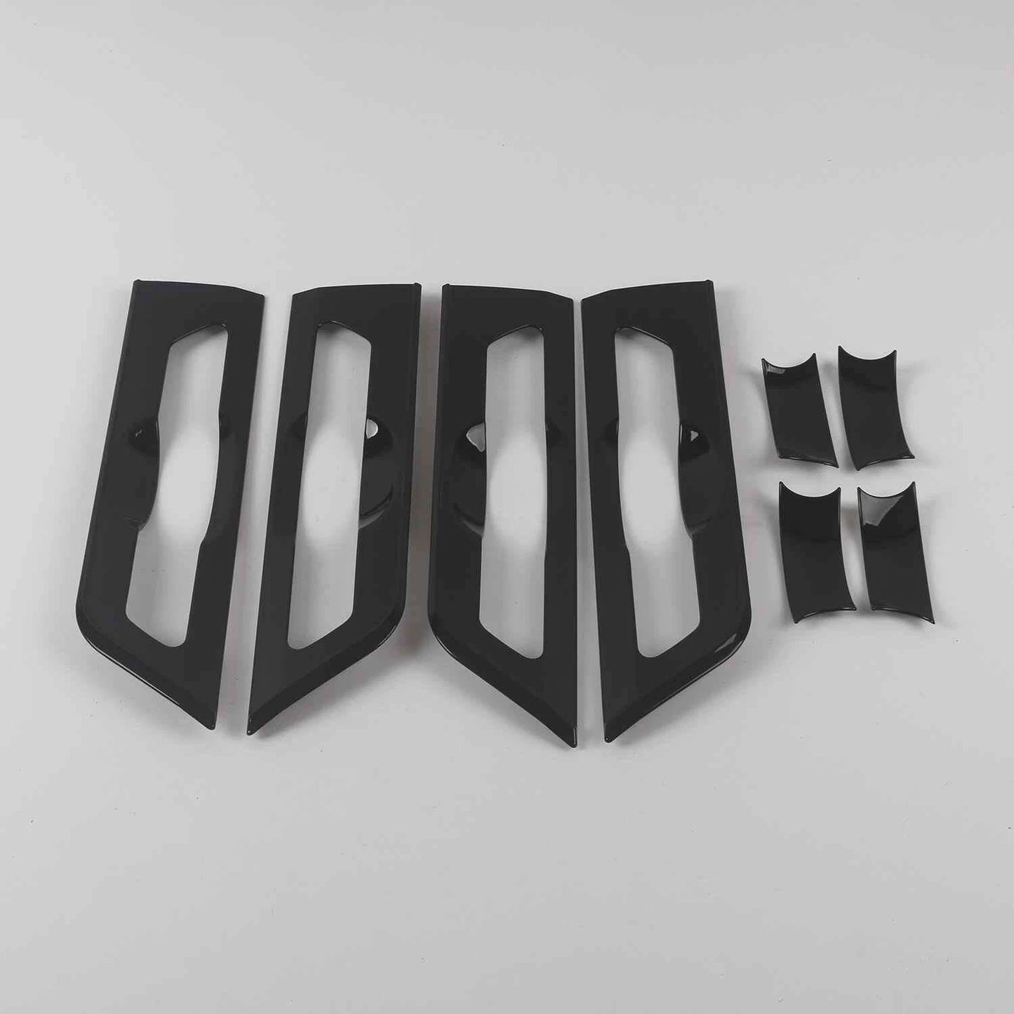 ABS Door Handle Bowl Cover Trim 8 x Glossy Black for Kia Carnival (2022)