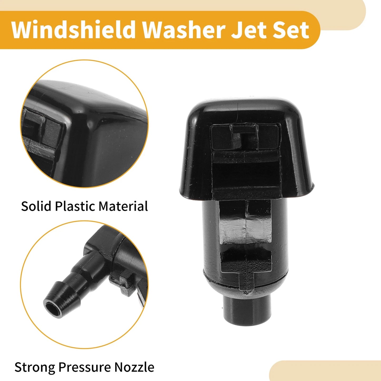 Set Windshield Washer Nozzle Kit for Chevrolet Malibu (2008-2012)