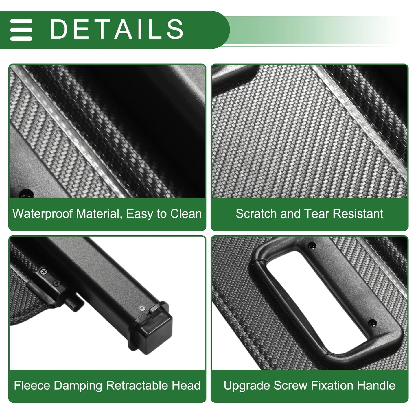 Car Boot Retractable Cargo Cover for Toyota bZ4X 2023-2025 Carbon Fiber