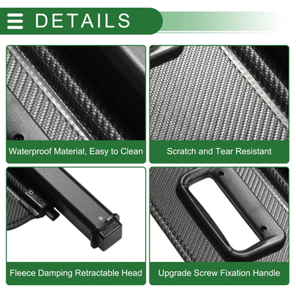 Car Boot Retractable Cargo Cover for Toyota bZ4X 2023-2025 Carbon Fiber