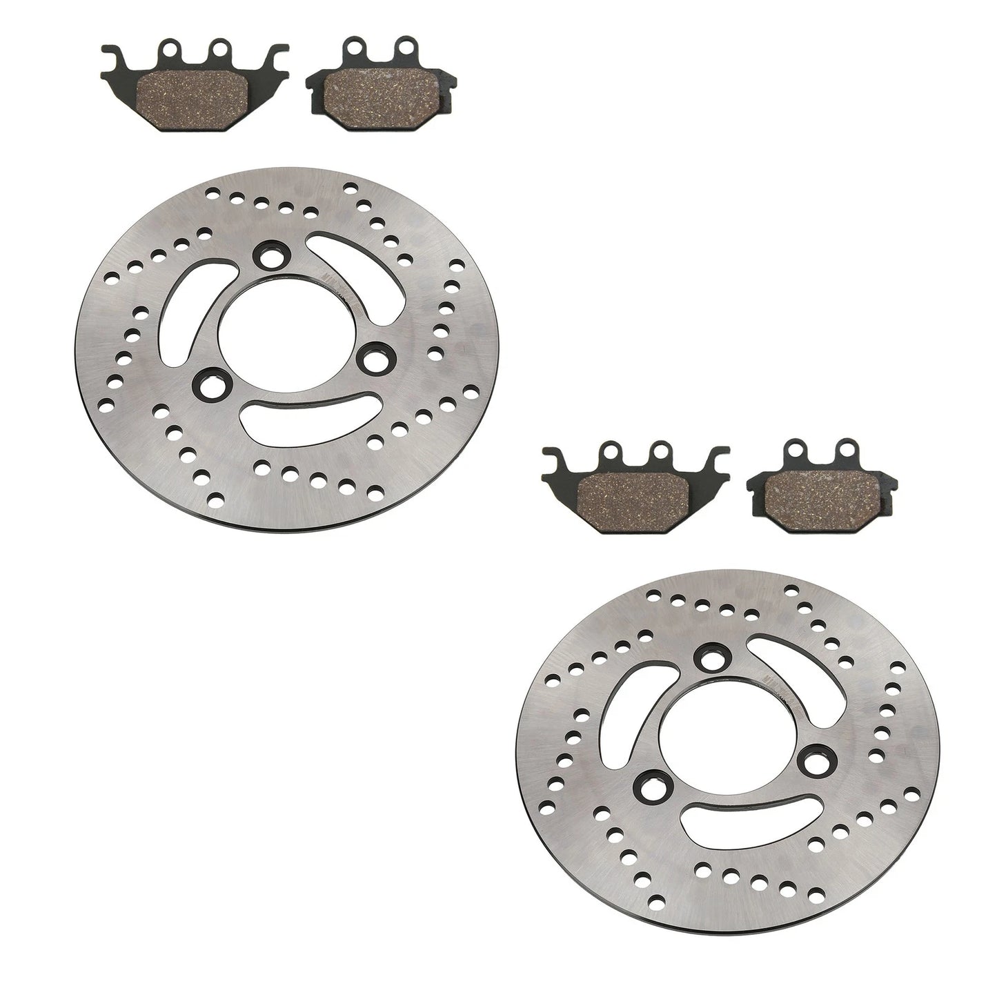 2 x Front Brake Rotors & Semi-Metallic Pads for Arctic Cat DVX 300 (2009–2015)
