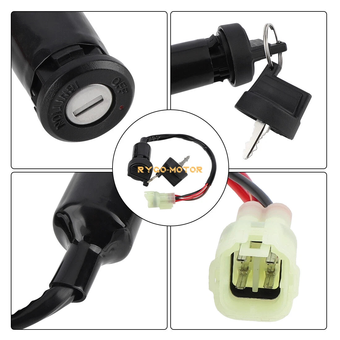 Ignition Switch with 2 Keys for Yamaha YFM90 Raptor 90 (2009–2013)