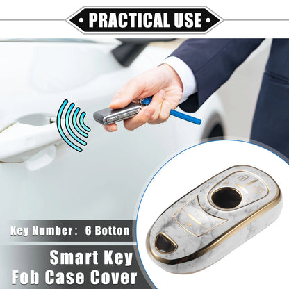 6-Button Remote Smart Key Fob Cover Case for Buick Enclave Verano