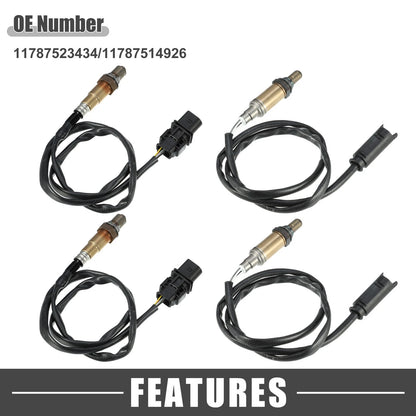 4pcs O2 Oxygen Sensors for BMW 325i 3 Series (2003-2005) 2.5L