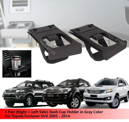 Dash Cup Holder 2 x Gray for Toyota Fortuner (2005-2014)