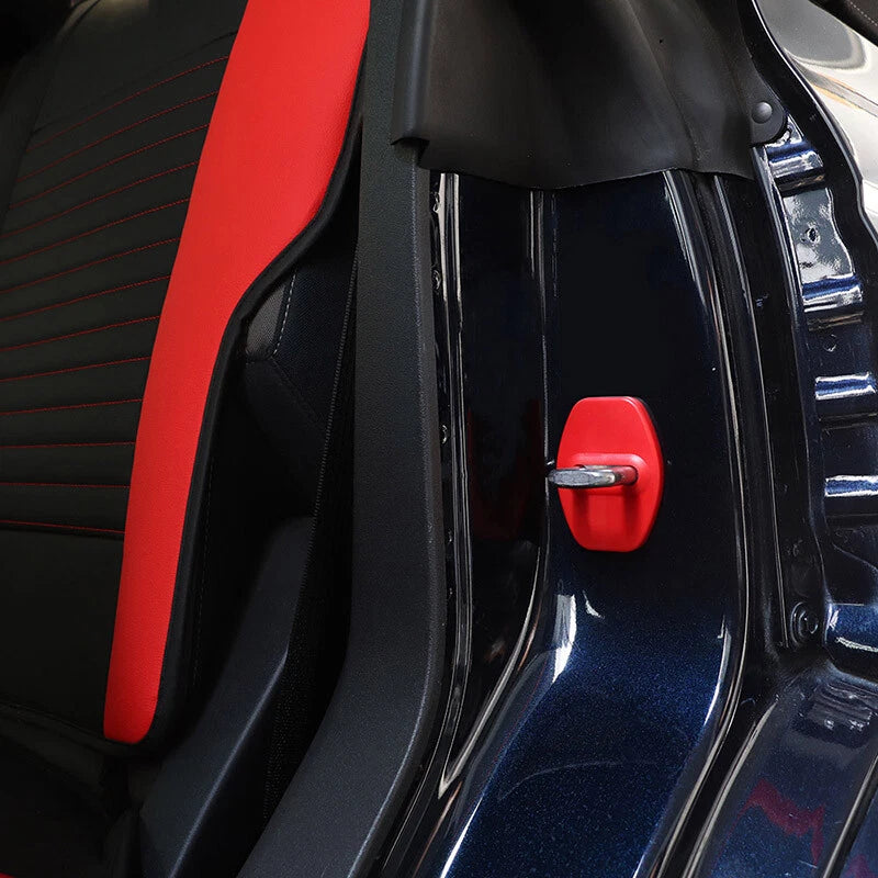 Red Door Lock Cover Trim for Ford Bronco, F-150 (2021-2022)