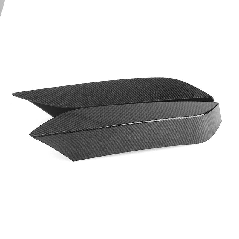 Carbon Black Front Bumper Upper Vent Cover & Lower Splitters for BMW F80 M3 F82 M4 (2012-2019)