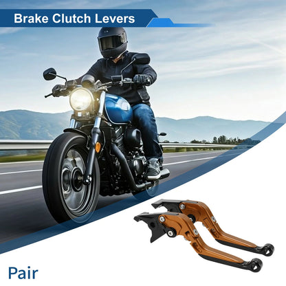 2x Adjustable Short Long Brake Clutch Levers for Kawasaki ZX7R/ZX7RR (1989–2003)