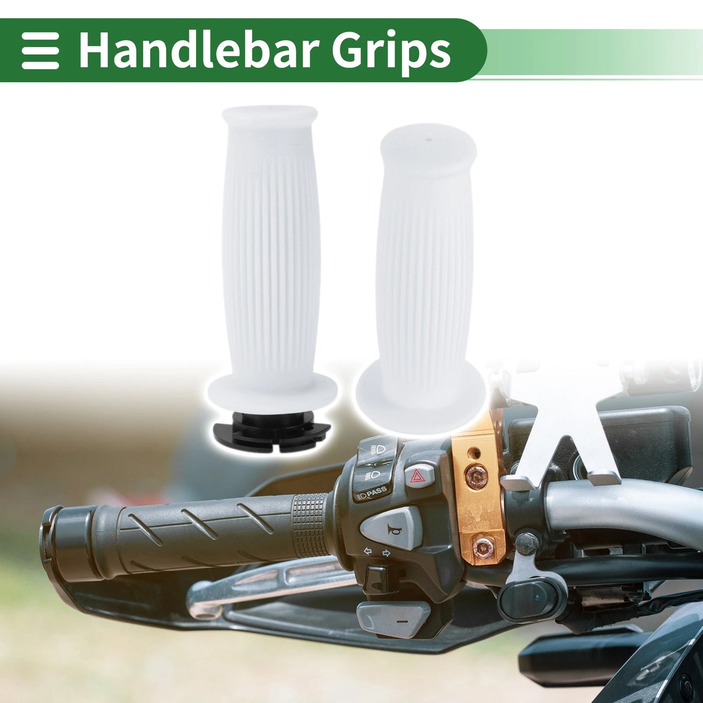 Grips / 7/8" 22mm / Handlebar Grips for Motorcycle