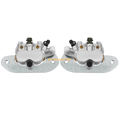 2x Front & Rear Brake Calipers w/pads for Yamaha Rhino 700 YXR700F (2008–2013)