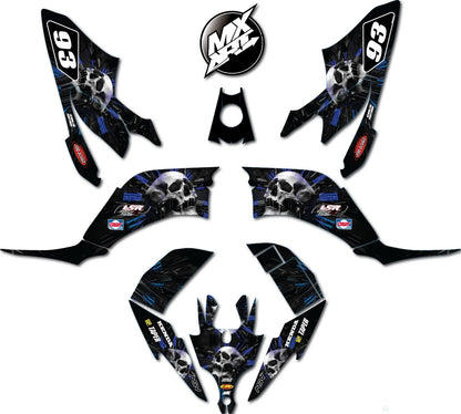Full Graphics Kit Decals for Yamaha Raptor 250 (2008-2013)