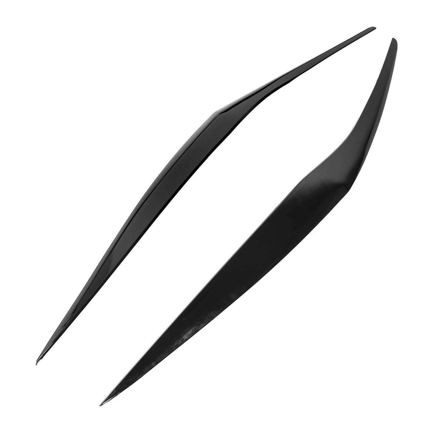 Headlight Eye Lid Cover 2 x Black for Ford Fiesta (2013-2016)