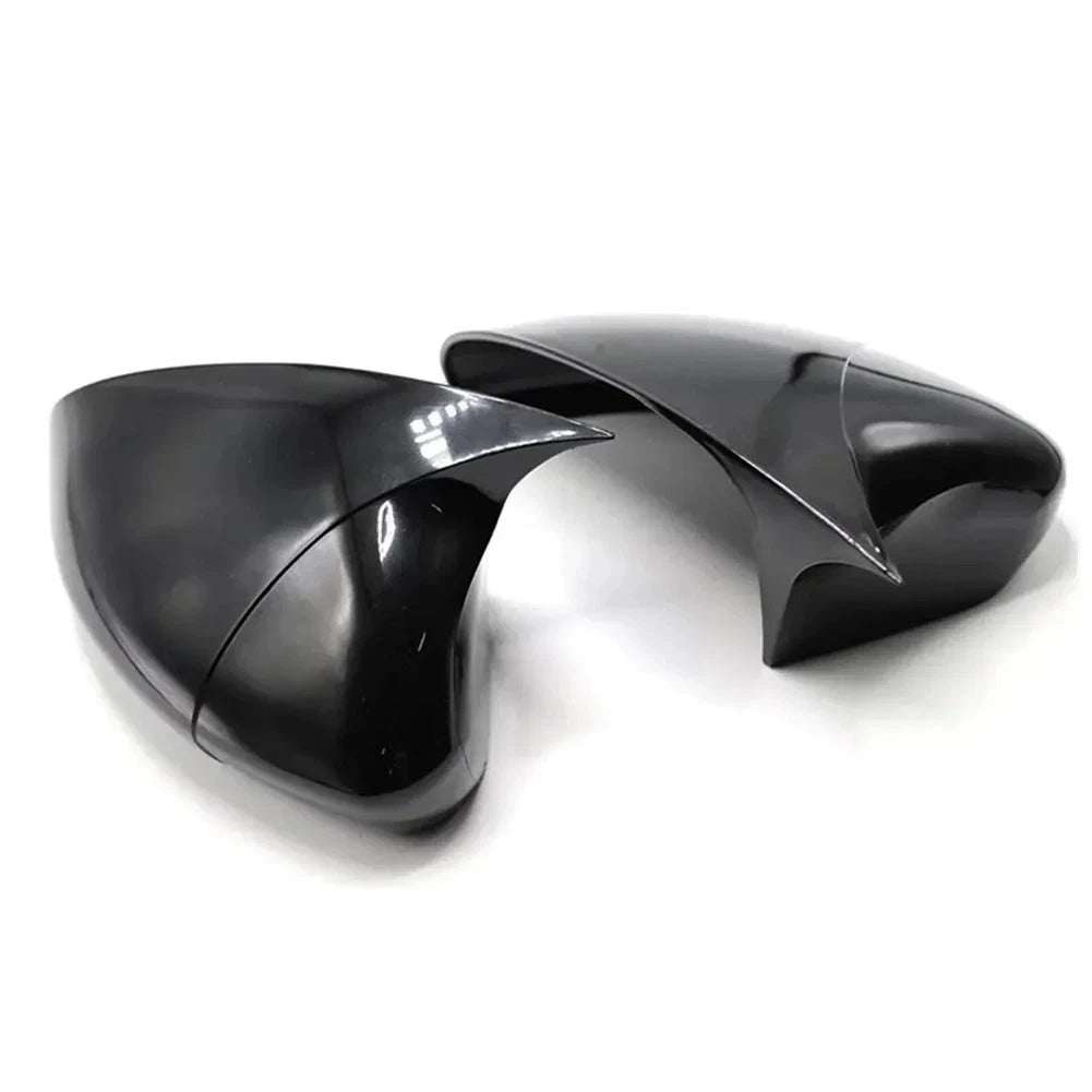 Mirror Cover Set Glossy Black for Fiat 500 / Grande Punto (2007–2010)