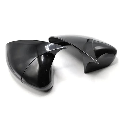 Mirror Cover Set Glossy Black for Fiat 500 / Grande Punto (2007–2010)