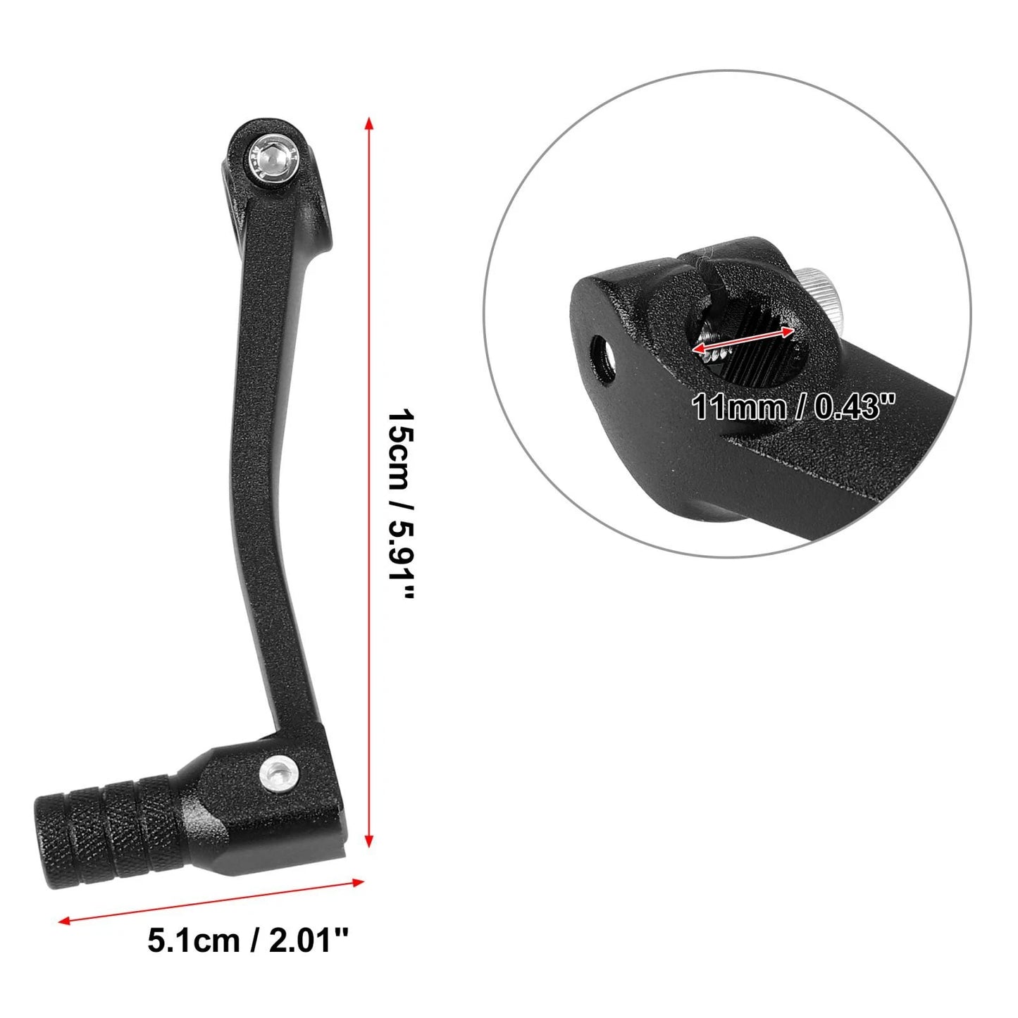 Gear Shift Lever 11mm Folding for Motorcycle