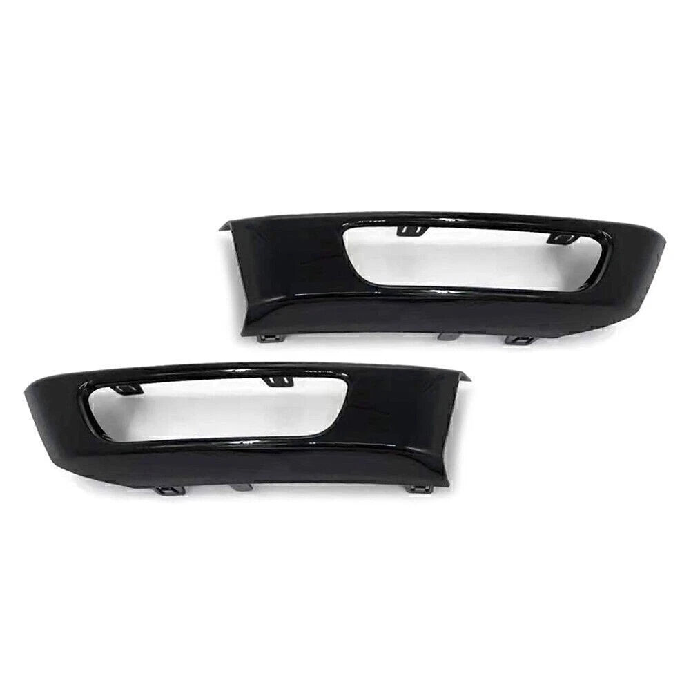 Front Bumper Fog Light Lamp Cover for Range Rover Sport (2014-2017) Black ABS