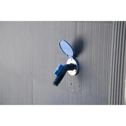 Deck Wash Outlet 130° Adaptor with Faucet for OMC/Bombardier Models