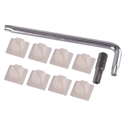Rustproof License Plate Screws & Caps for Auto Security - Fastener Kit