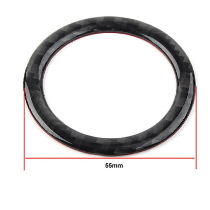 Carbon Fiber Start Button Ignition Switch Ring Trim for 2013-2018 Subaru Forester