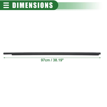 Front Left Window Belt Weatherstrip for Toyota Sienna (2004-2010) Black