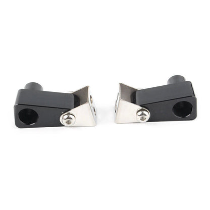 Fog Light Bracket for Motorcycle - Metal Alloy Black