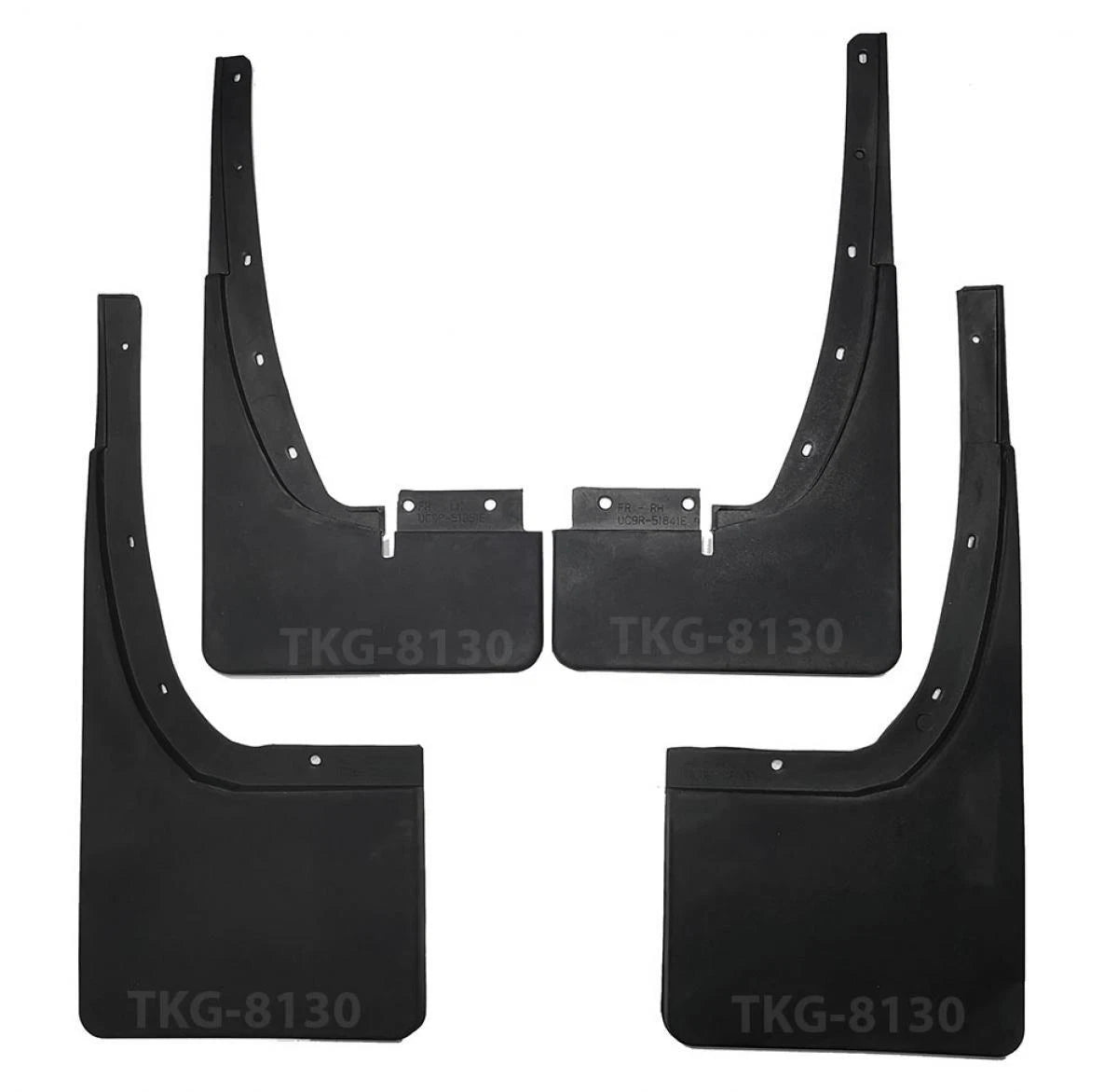 4 x Splash Guards for Ford Ranger T6 Ute(4WD) (2012-2018)