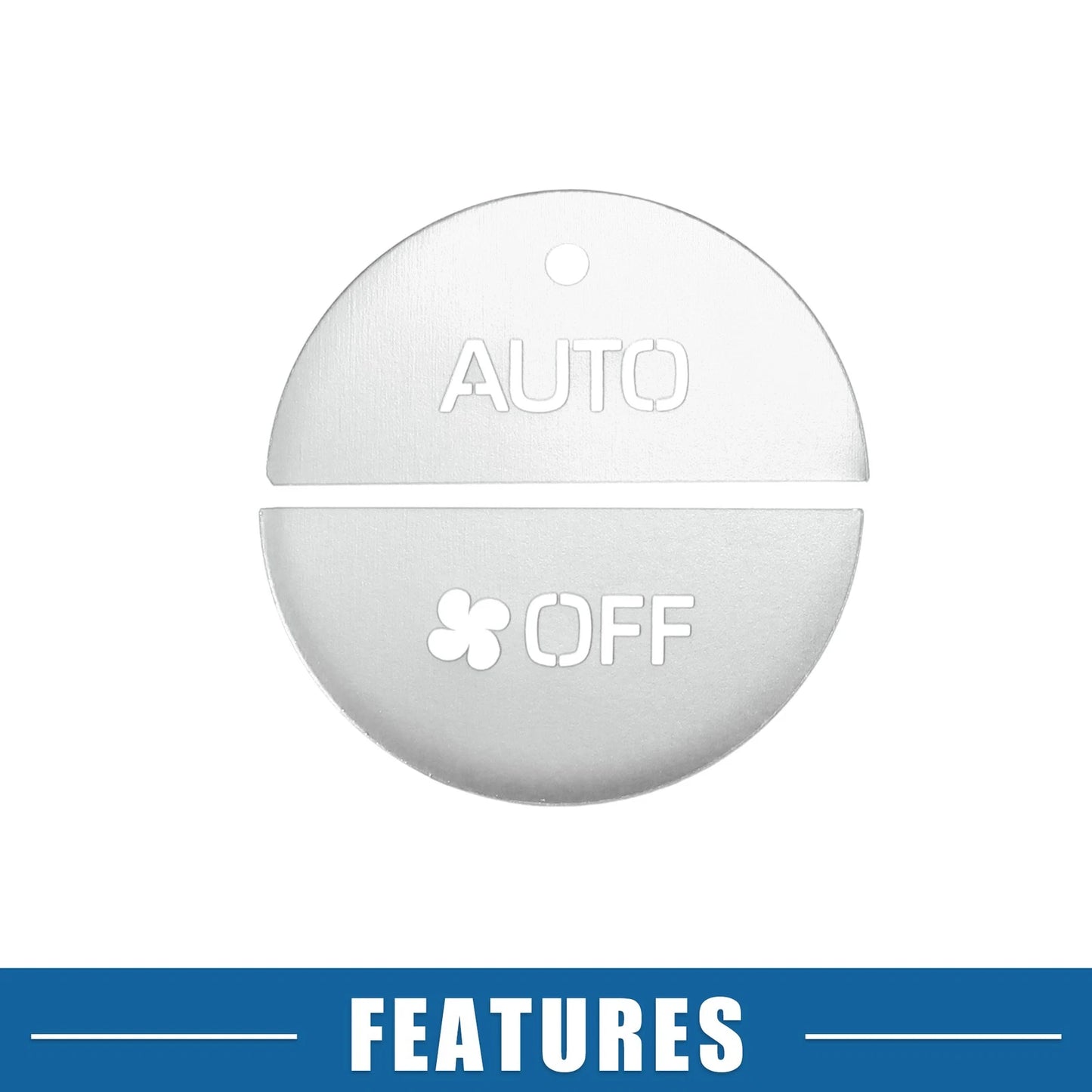 4 Pcs AC Switch Knob Cover Trim for Toyota RAV4 (2019-2022) Aluminum Silver