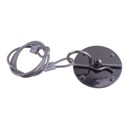 Hood Pin Plate Lock Kit for Universal Aluminum Black Hardware