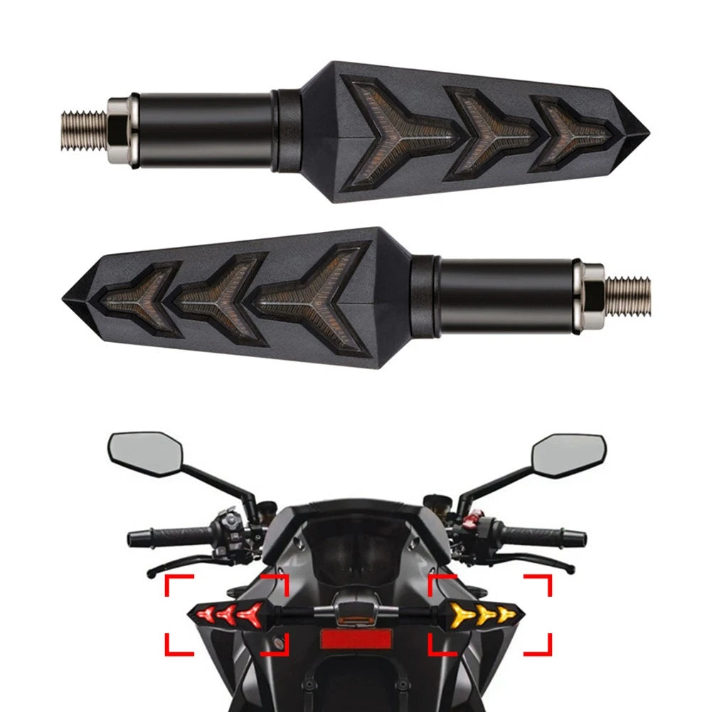 Sequential LED Turn Signal Blinker Light for Car Tail Brake Lamp Amber