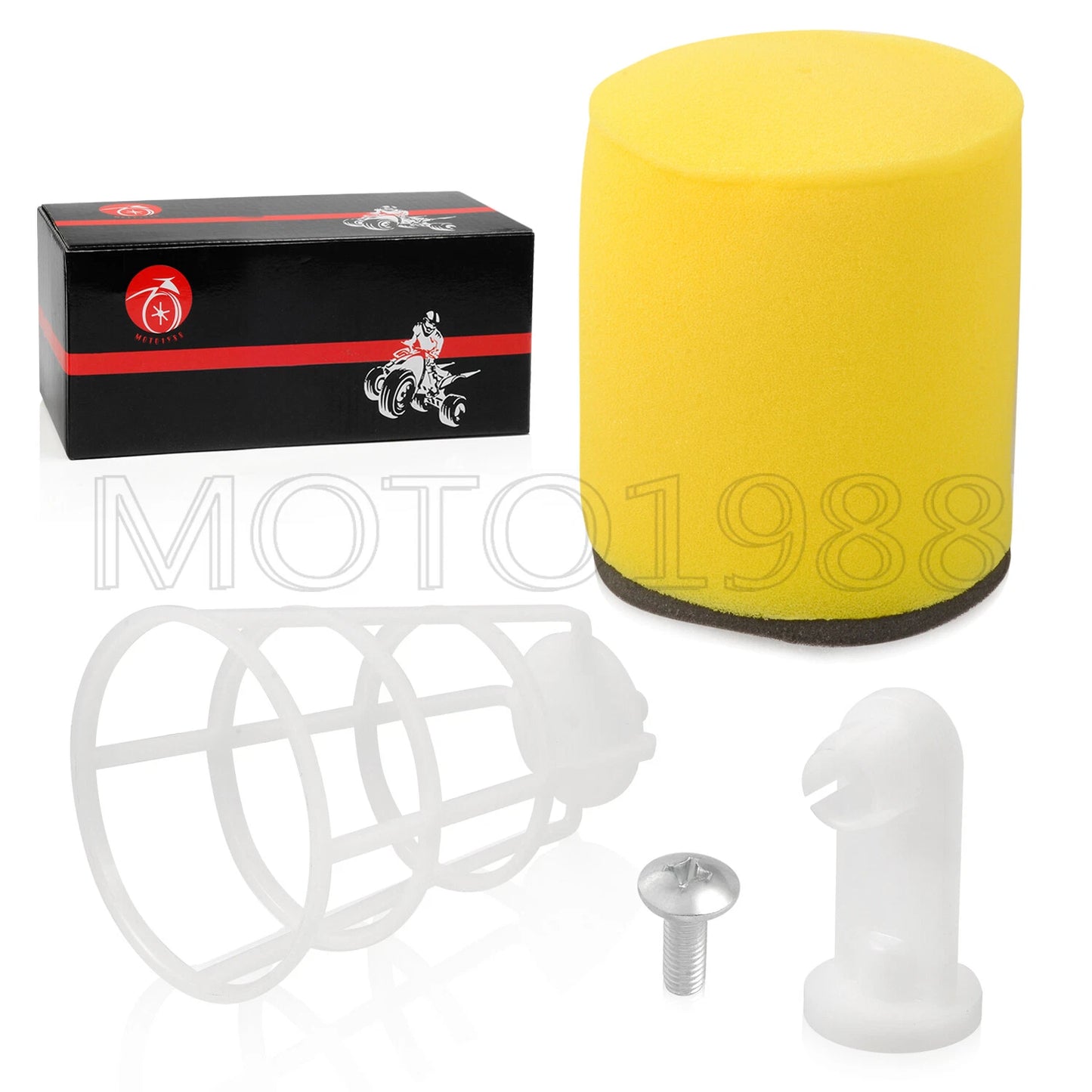 Air Filter and Filter Cage Holder & Stopper for Kawasaki KFX400 (2003-2006)