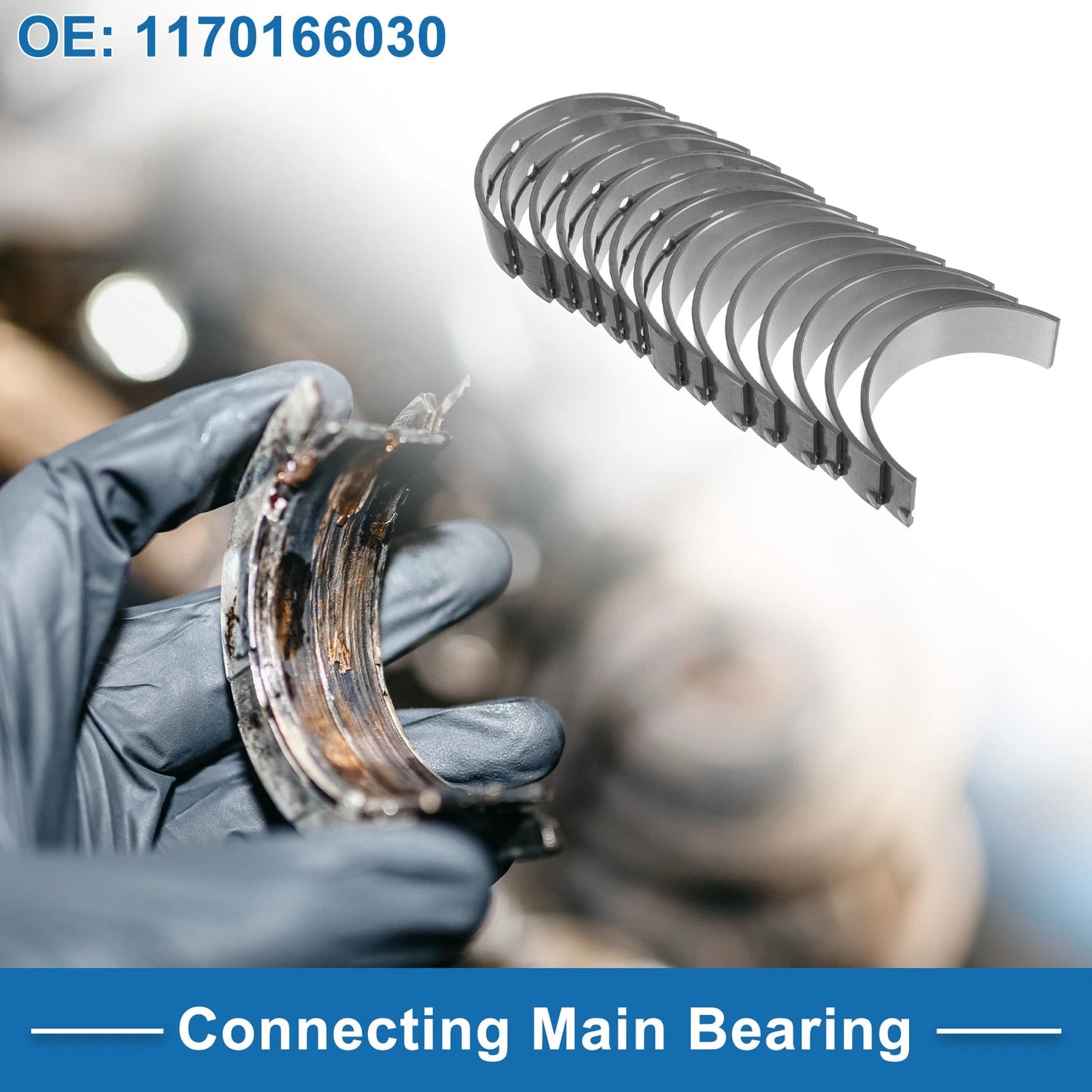 Main Bearing Set for Toyota Land Cruiser FZJ 1992-2009 (2 x Metal)
