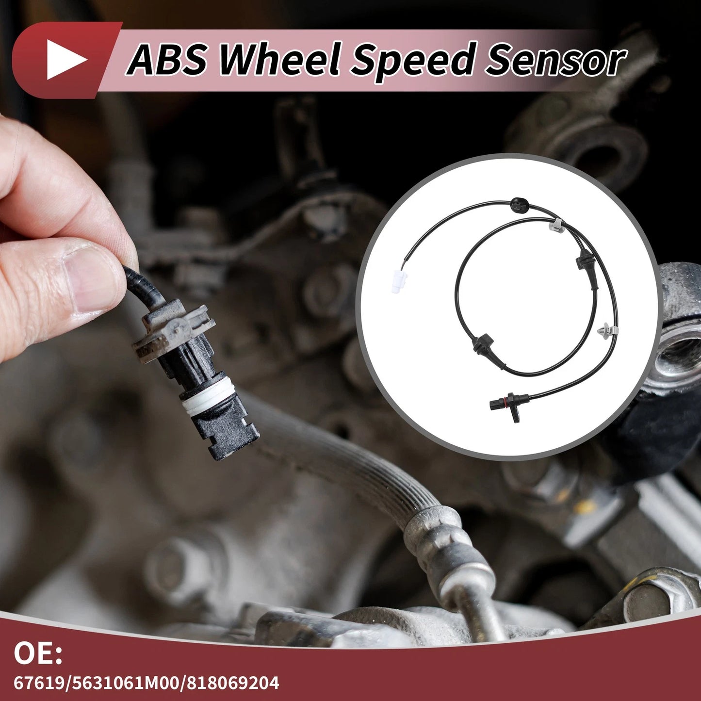 ABS Wheel Speed Sensor for SUZUKI SX4 S-Cross (2006-2014)