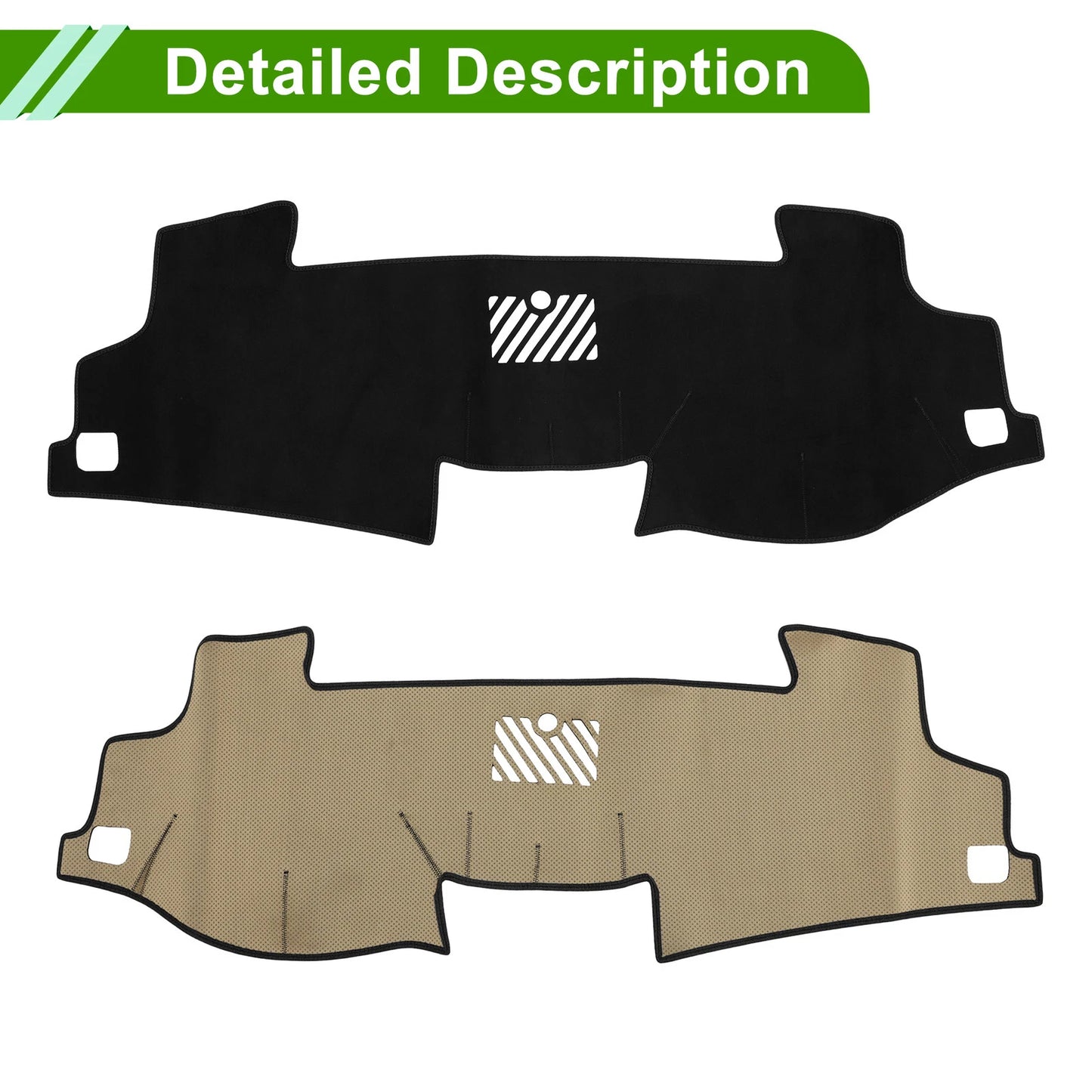 Dashboard Cover Mat for Toyota Camry 2017-2024 Sun Protector Black