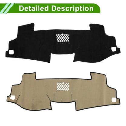 Dashboard Cover Mat for Toyota Camry 2017-2024 Sun Protector Black