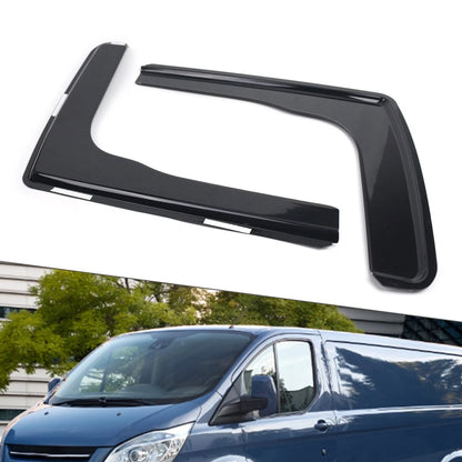 Black Window Visor Wind Deflector for Ford Transit Tourneo Custom (2012-2022)