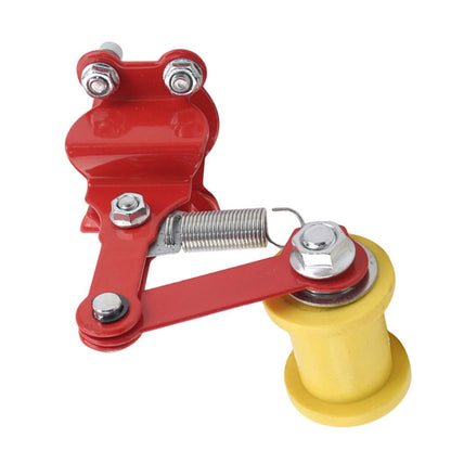 Red & Yellow Universal Bolt On Chain Tensioner Roller Adjuster for ATV Dirt Bike