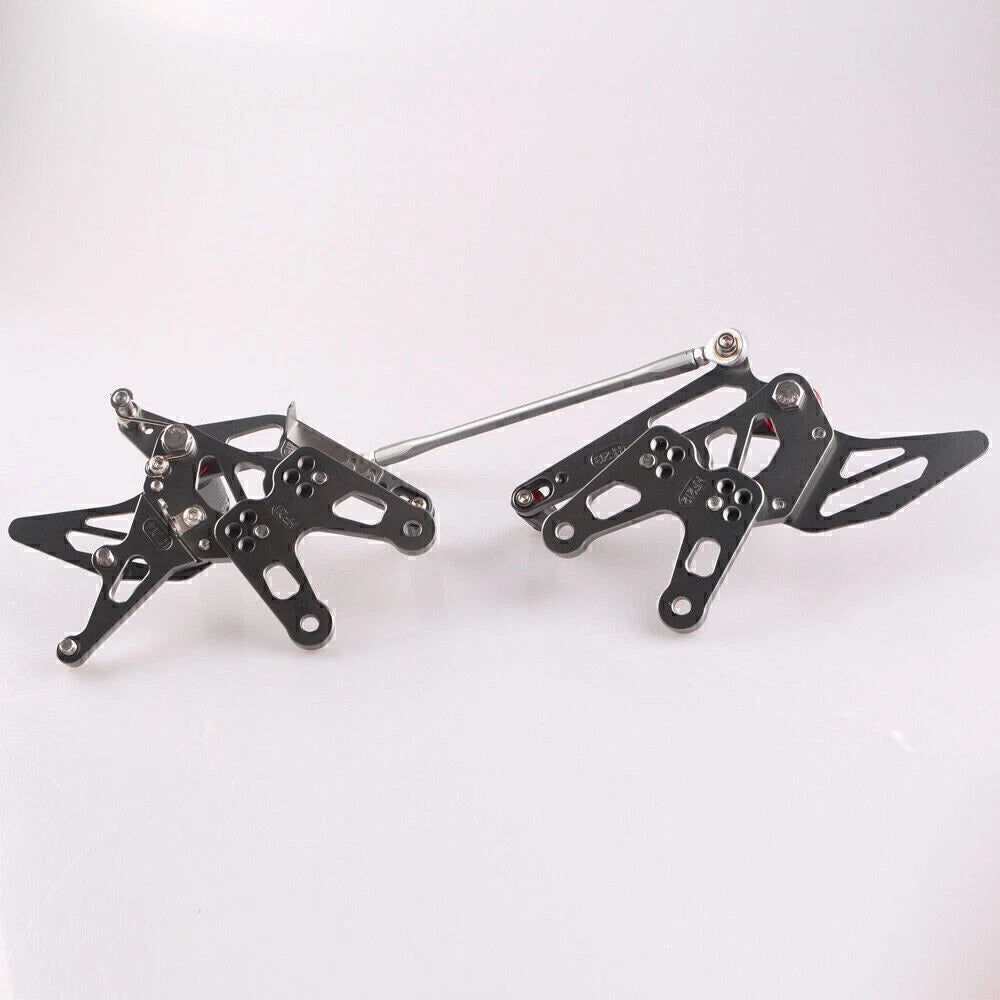 Rearset Footpegs Pedals Brackets for Kawasaki ZX10R (2006-2007)
