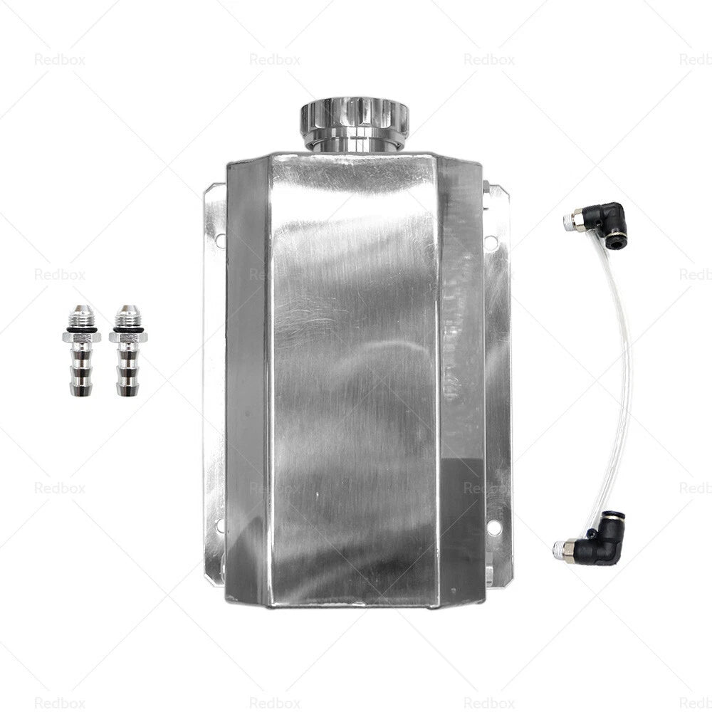2L Aluminum Coolant Radiator Overflow Tank for Universal Vehicles (N/A)