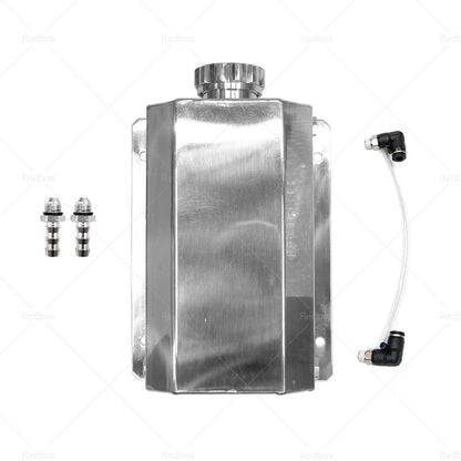 2L Aluminum Coolant Radiator Overflow Tank for Universal Vehicles (N/A)