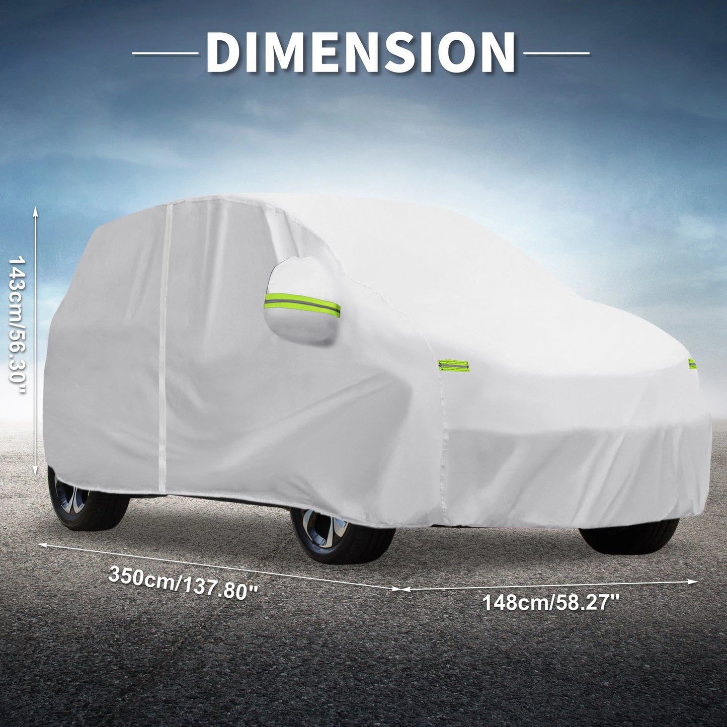 Waterproof Car Cover for Honda N-WGN Silver Tone 350x148x143cm (2013-2023)