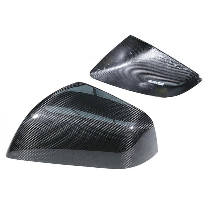 Dry Carbon Fiber Adhesive Mirror Shell Covers Caps for Tesla Model X 2023