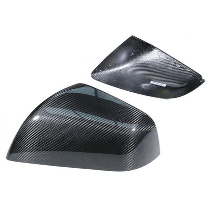 Dry Carbon Fiber Adhesive Mirror Shell Covers Caps for Tesla Model X 2023