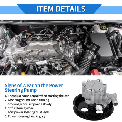 Power Steering Pump with Pulley for Jeep Wrangler (2007-2011)