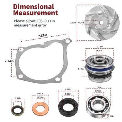 Water Pump Impeller & Seal Gasket Kit for Polaris Scrambler 500 (1997–2012)