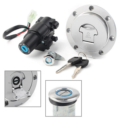 Ignition Switch & Fuel Gas Cap Cover Set for Honda CB500 CB600F