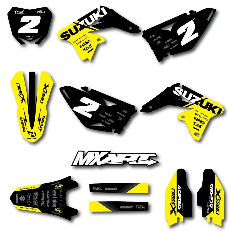 Custom Graphics Full Kit for Suzuki RMZ 250 2010-2018 Decals