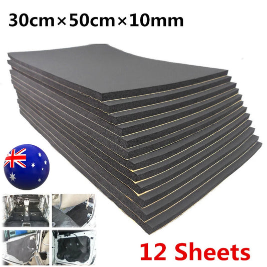 12 Sheets Car Heat Shield Sound Deadening Mat  (N/A)