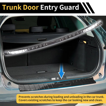 Rear Bumper Topper for Honda Odyssey 2019-2025 Silver Tone 1 Pcs