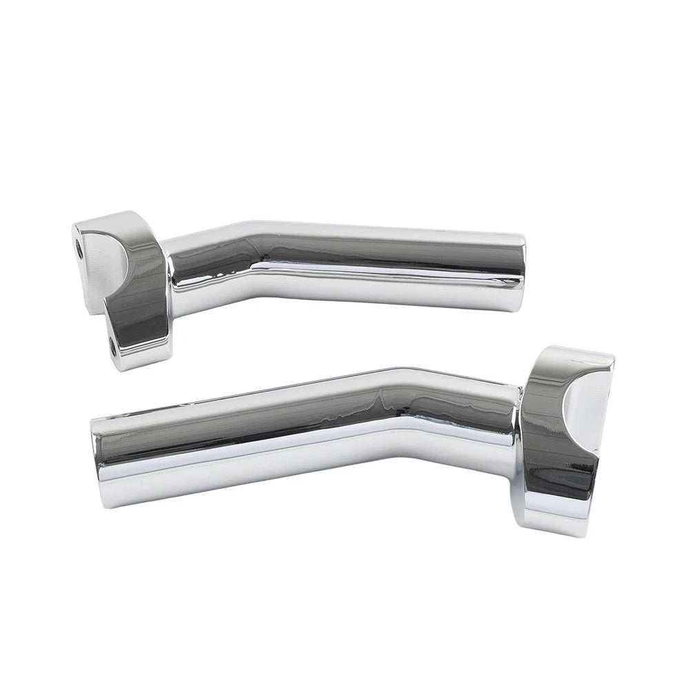 6" CNC Pullback Handlebar Risers Chrome for Harley Dyna Softail Sportster