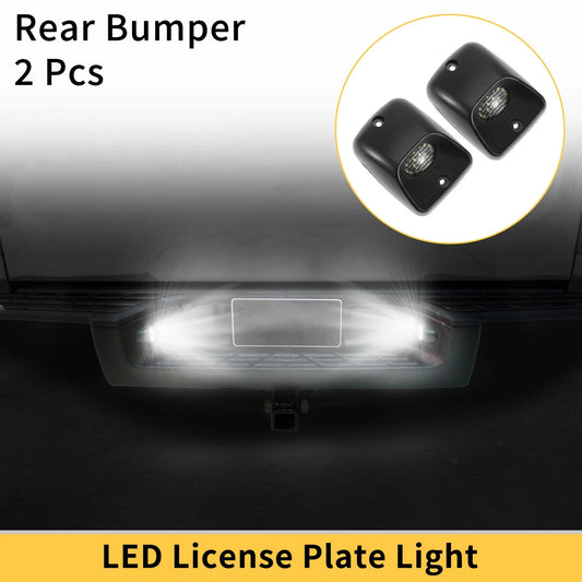 2 x License Plate Light Tag Lamp White Clear Lens for Toyota Tacoma (1995–2004)